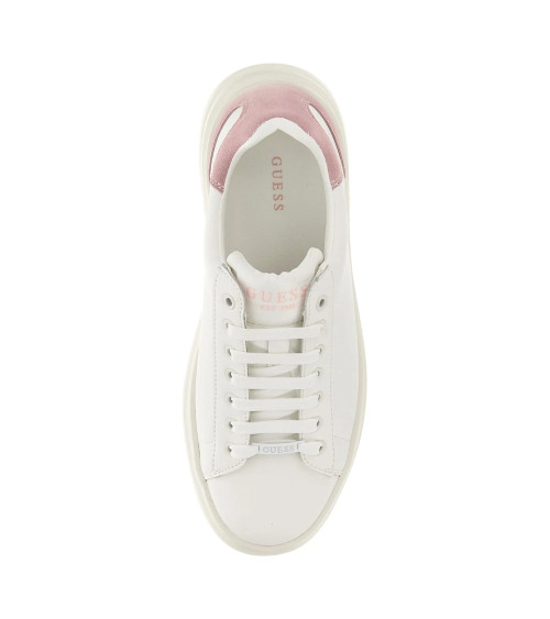 GUESS ELBINA Sneakers - White with Pink Details